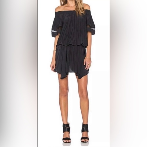 Ramy Brook “Jessa” Off Shoulder Dress in Black - Size Small - Picture 2 of 6